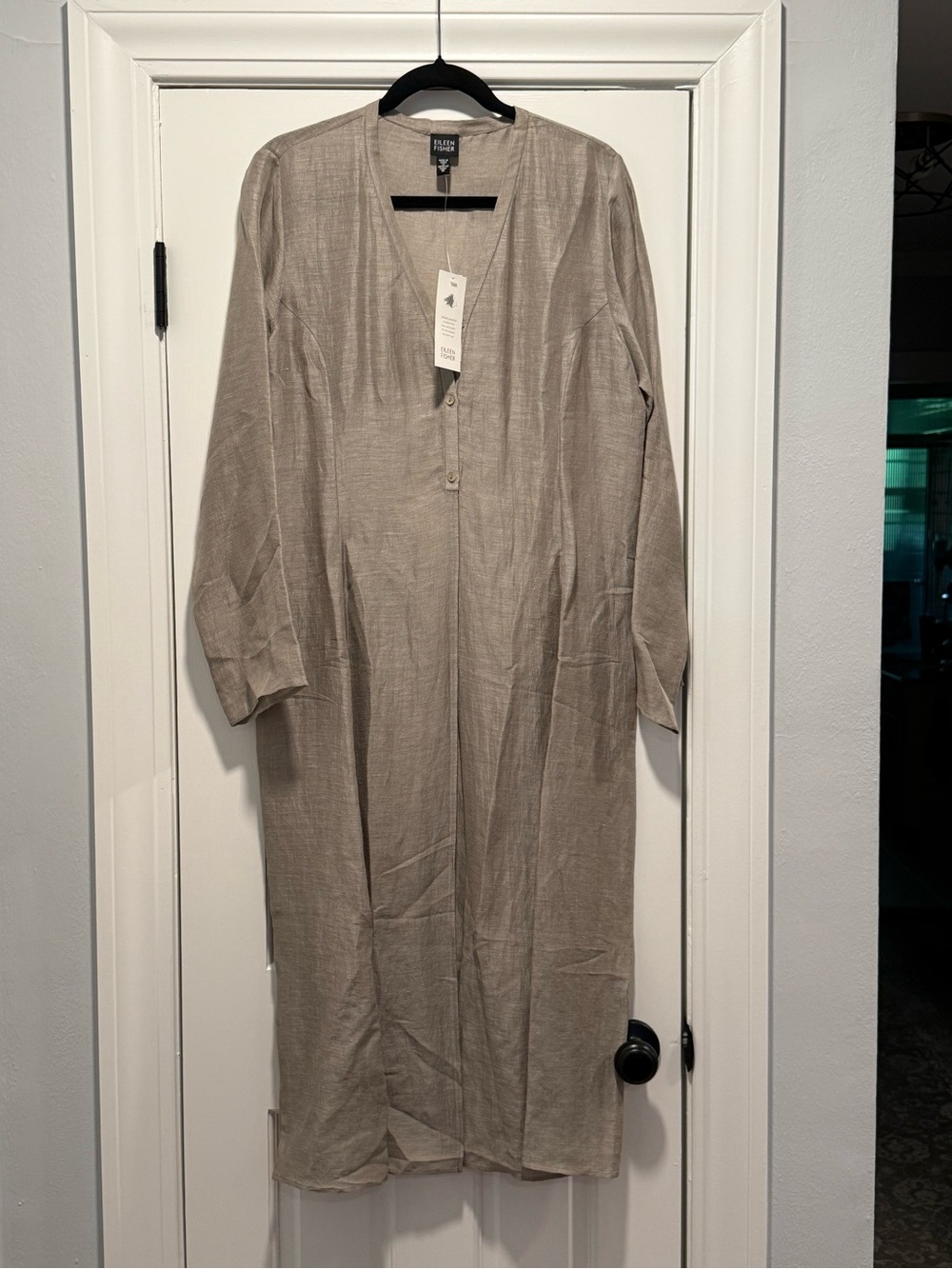 Eileen Fisher Dancer Duster - Light Gray - NWT
